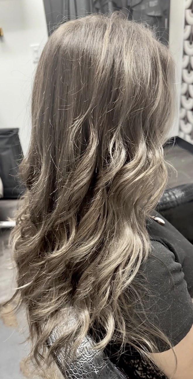 Cool ash brunette with dimension