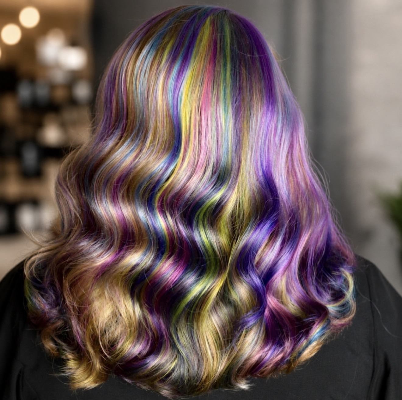 Multidimensional rainbow fashion color